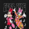 Women's - Disney - Minnie Mouse and Daisy Feel The Music Short Sleeve Graphic T-Shirt - 2 of 4
