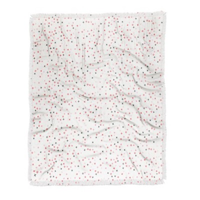 Little Arrow Design Co hugs and kisses XO Woven Throw Blanket - Deny Designs