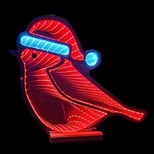 Season's Designs 16" Infinity Christmas Cardinal W/ Woode - 1 of 1