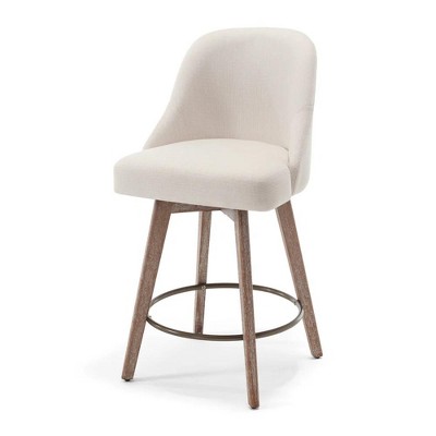 Bekrvio 26'' Counter Height Bar Stools, Linen Fabric