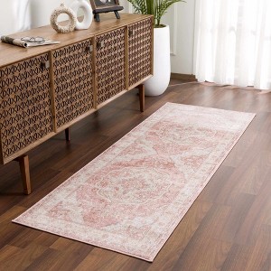 Hauteloom Kandos Blush & Light Pink Area Rug - 1 of 4
