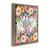 Stupell Industries Elegant Love Floral Pattern Black Framed Floater Canvas Wall Art - 3 of 4