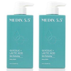 Medix 5.5 Glycolic Acid + Lactic Acid Exfloiating Body Wash. 15 Fl Oz - 1 of 4