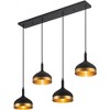 Artcraft Lighting Dash 4 - Light Island Pendant Light in  Black/Gold - 2 of 4
