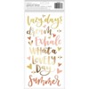Thickers One Canoe Two Phrase Chipboard Stickers with Gold Foil - 61pcs - 2 of 3