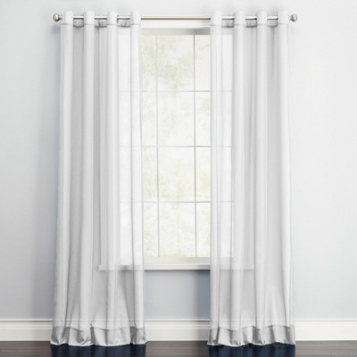 BrylaneHome BH Studio Sheer Voile Grommet Panel