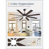 Arceso 72 Inch Farmhouse Ceiling Fan with Light & Remote, 8 Oil Bronze Blades, Quiet DC Motor, Adjustable for Large Rooms - 4 of 4