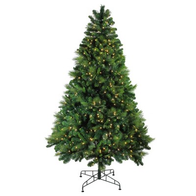 Northlight 7.5' Prelit Artificial Christmas Tree LED Sequoia Mixed Pine - Warm White Lights