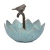 Roman 9" Umbrella Bird Feeder Resin Outdoor Garden Statue Gray - 3 of 4