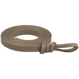 Elerevyo Women's Faux Leather Skinny Belt for Dress Adjustable Knotted Thin Waist Belts - 1 of 4
