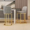 MAYEERTY Modern Dining Bar Chairs Set of 2 Fashion Bar Chairs with Simple Design HIgh Stools for Bar Kitchen Resturtants - 3 of 4