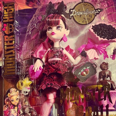 Monster High Draculaura Fashion Doll In Monster Ball Party Dress With ...