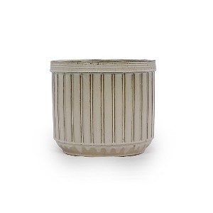 SpassWay 14" Dia Outdoor Indoor Ceramic Planter Pot Decorative Planter with Drainage Hole Patio Flower Pot - 1 of 4