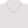 Black Bow Jewelry 1.25mm Sterling Silver Diamond Cut Solid Round Spiga Chain Necklace - 2 of 4