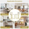 LOVMOR Mid-Century Modern Gold Counter Height Bar Stools with Back - 3 of 4