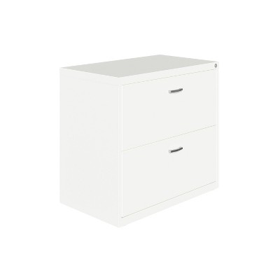 Arc Pull File Cabinet White - Space Solutions