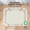 KeaBabies Mini Crib Sheets for Baby Girls, Boys, 2-Pack Soothe Pack and Play Sheets Fitted, Organic Pack N Play Mattress Sheet - 2 of 4