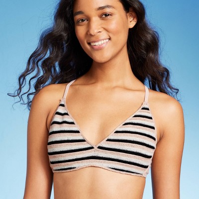 A Striped Bikini: Target Juniors' Ribbed Bralette Bikini Top and