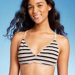 Women's Striped Crochet Bralette Bikini Top - Wild Fable™