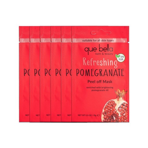 Que Bella Refreshing Pomegranate Peel Off Mask Pack - 6ct - image 1 of 4