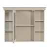 NicBex 35" Medicine Cabinet with Mirror Door,Bathroom Wall Cabinet with 6 Open Shelves,Storage Cabinet with Mirror,Wall Mounted Bathroom Cabinet - 2 of 4
