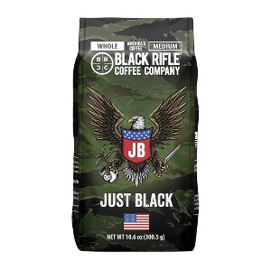 Black Rifle Coffee Company Just Black Medium Roast Whole Bean Coffee - 10.6oz - 1 of 3