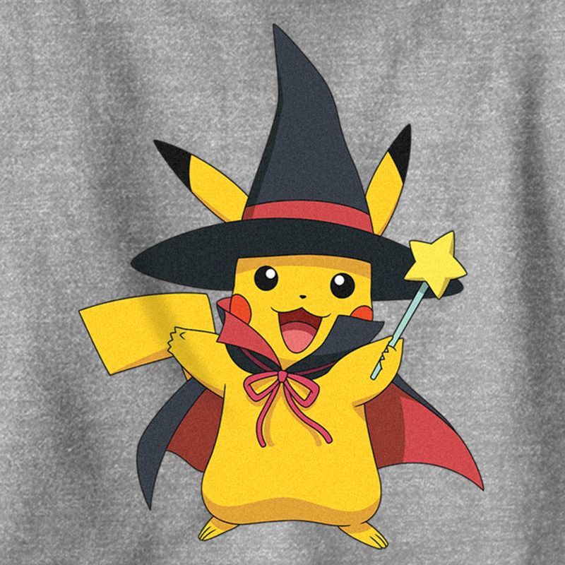 Boy's Pokemon Halloween Pikachu Magic Wand Pull Over Hoodie, 2 of 5