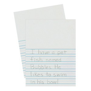 Pacon® Newsprint Handwriting Paper, Picture Story, 7/8" x 7/16" x 7/16" Ruled Short, 9" x 12", 500 Sheets - 1 of 1