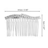 Unique Bargains Women's S-shaped Rhinestones Side Comb 1 Pc - 2 of 4