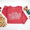 Simply Sage Market Women's  Garment Dyed Graphic Sweatshirt Retro Let It Snow - 3 of 3