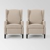 Set of 2 Wescott Contemporary Fabric Recliners - Christopher Knight Home - 2 of 4