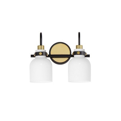 Maxim Lighting Milk 2 - Light Vanity in  Satin Brass