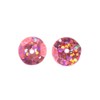 John Bead 450pcs 10mm Rose Flat Round Plastic Loose Sequins Hologram with Hole for DIY Crafts Making Sewing Embroidery Clothes Decoration - 2 of 4