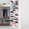 SEVOBAL 12 Layers Over The Door 36 Pair Shoes Hanging Shelf Storage Shoe Organizer with Hooks Wall Hanging for Living Room, White, 25.2"*8.78"*3.74" - 2 of 4