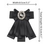 Elerevyo Women's Ribbon Faux Rhinestone Elegant Bow Ties - 2 of 4