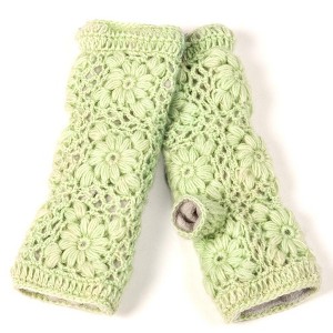 Flower Crochet Handwarmers_Nirvanna Designs - 1 of 4
