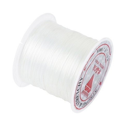 Unique Bargains 1mm White Elastic Stretch Beading String Thread Cord Wire  for Jewelry Making 