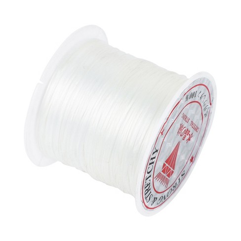 Unique Bargains Jewelry Bracelet Stretchy Elastic Thread Beading String Cord  10meter Long White : Target