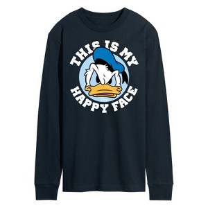 Men's - Disney - This Is My Happy Face Long Sleeve Graphic T-Shirt - 1 of 4