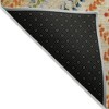 Beige Orange And Red Geometric Washable Indoor Outdoor Area Rug - 4 of 4