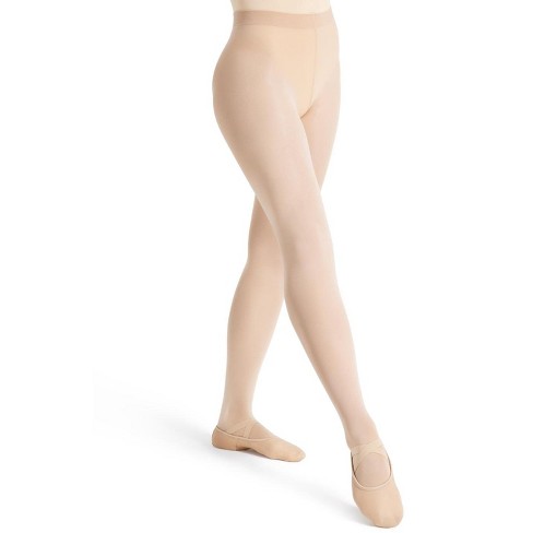  Capezio Ultra Soft Self Knit Waistband Transition Tight, Nude,  Small/Medium : Clothing, Shoes & Jewelry