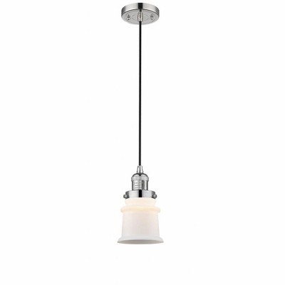 Canton - 1 Light Cord Hung Mini Pendant In Industrial Style-10 Inches Tall and 5.25 Inches Wide