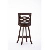 Seina Wood Swivel Barstool Cappuccino - Boraam: 360-Degree Swivel, Faux Leather Upholstery, 43.5" Height - 4 of 4