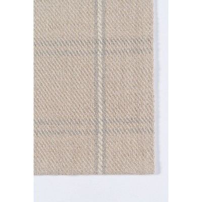 Beige Handwoven Wool 8' x 10' Rectangular Area Rug