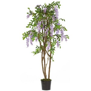 Nearly Natural 5-ft Wisteria Silk Tree - 1 of 2