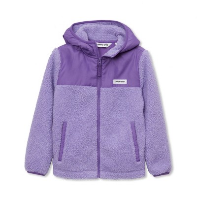 Lands' End Kids High Pile Fleece Hooded Jacket