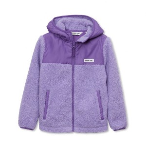 Lands' End Kids High Pile Fleece Hooded Jacket - 1 of 3