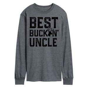 Men's - Instant Message - Best Buckin Uncle Long Sleeve Graphic T-Shirt - 1 of 4