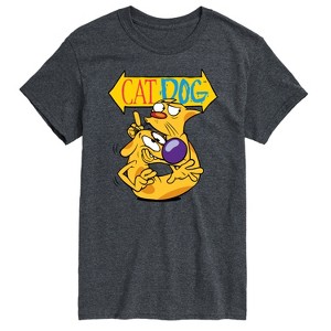 Men's - Nickelodeon - Cat Dog Sign Short Sleeve Graphic T-Shirt - 1 of 4