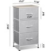 GALAXHERO Nightstand with 3 Drawers – Fabric Dresser Storage Organizer for Bedroom, Hallway, Entryway, Closets - 2 of 4